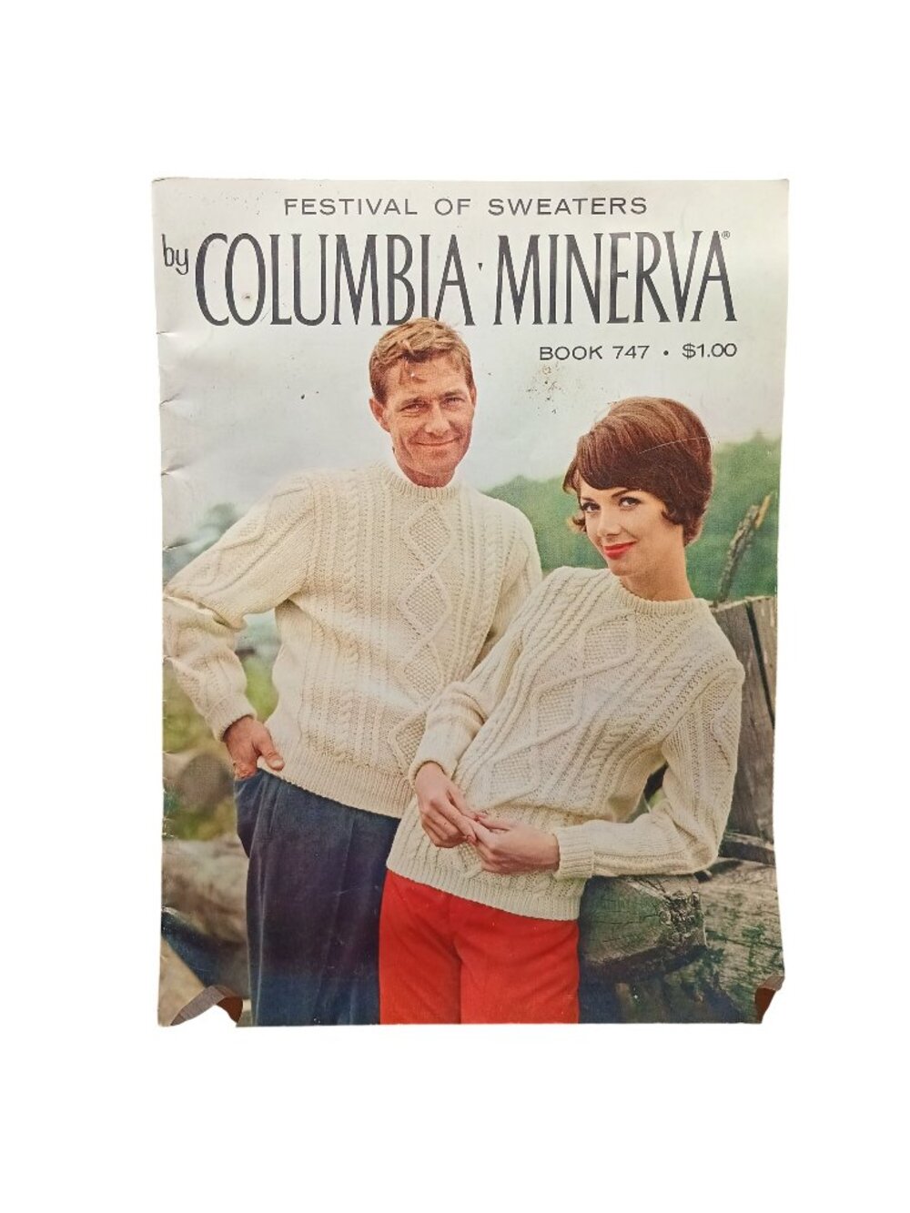 Festival Of Sweaters By Columbia Minerva Book 747 Vintage Knitting Pattern Book